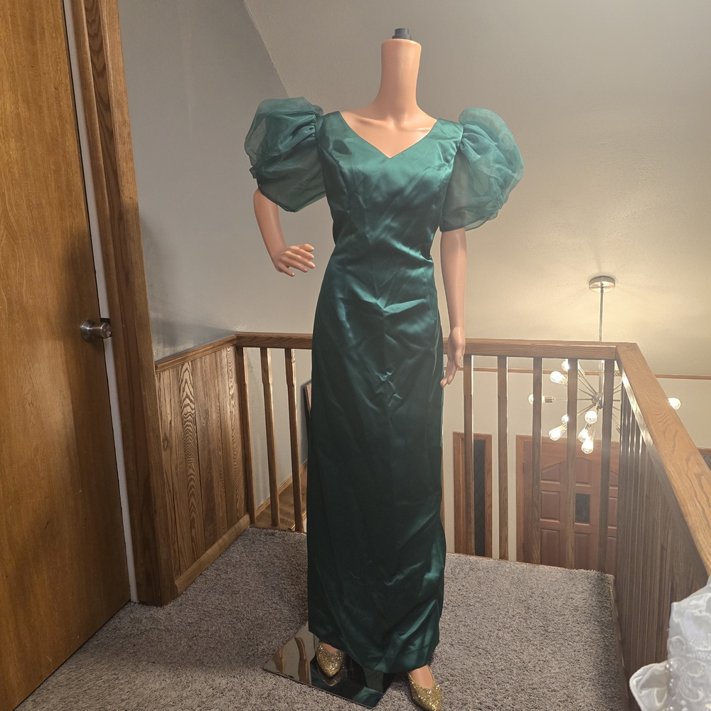 Vintage Alyce Designs Size 16 Green Dress